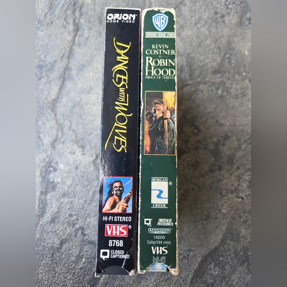 Kevin Costner Classic Movie VHS Set- Dances with Wolves and Robin Hood VHS Tapes - Picture 2 of 4